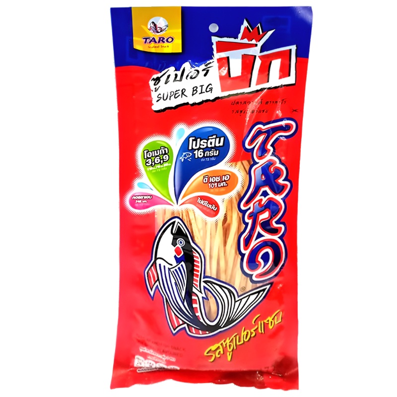 Taro Super Big Fish Snack Super Zap Flavoured Size 72g