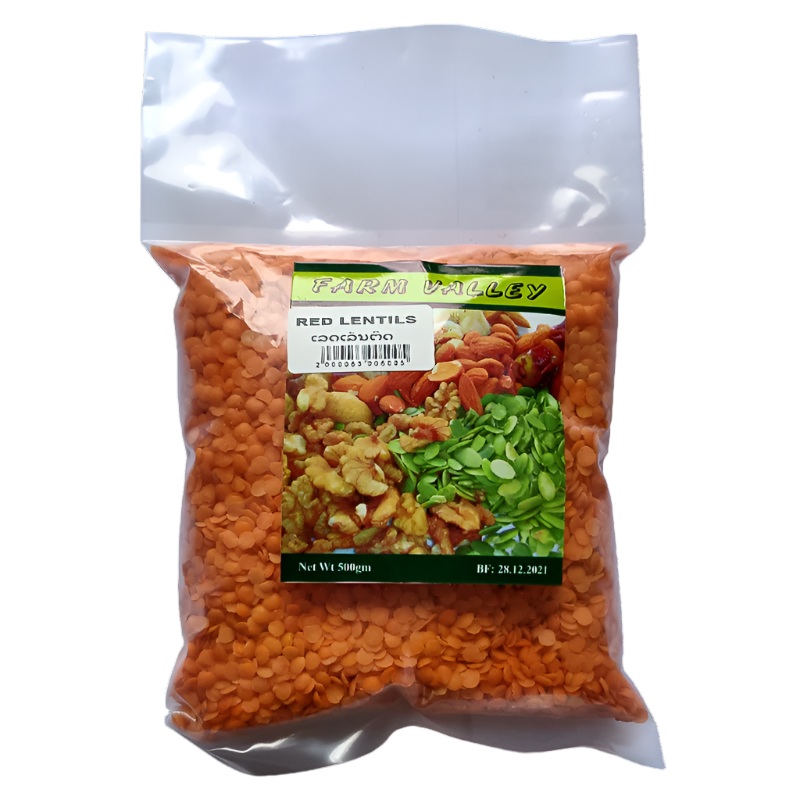 FARM VALLEY RED LENTILS 500G