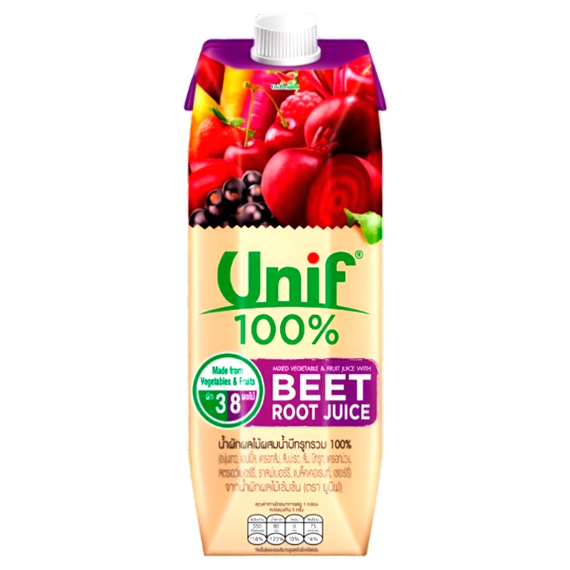 Unif 100% Mixed Vegetable and Fruit Juice with Beet Root Juice Size 1L