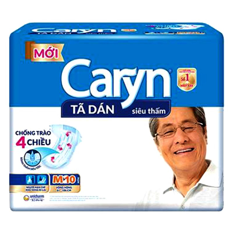 Caryn Tape Diapers Adult  Size M Pack of 10pcs