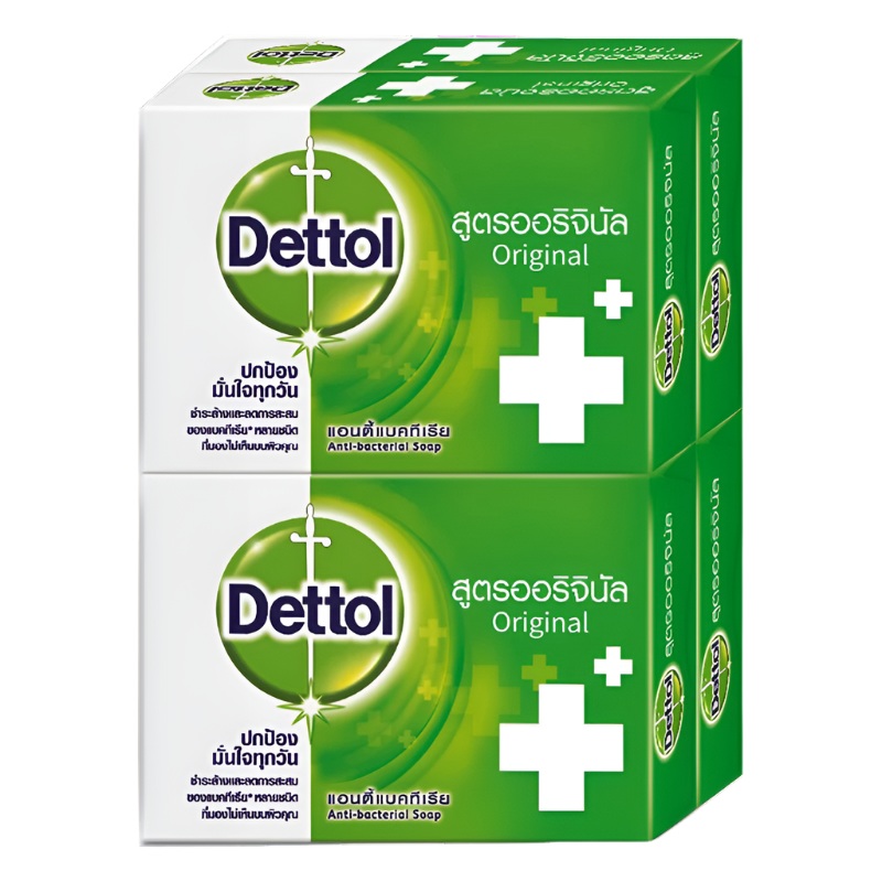 Dettol Anti-Bacterial Bar Soap Formula Original 65g Pack of 4Pcs