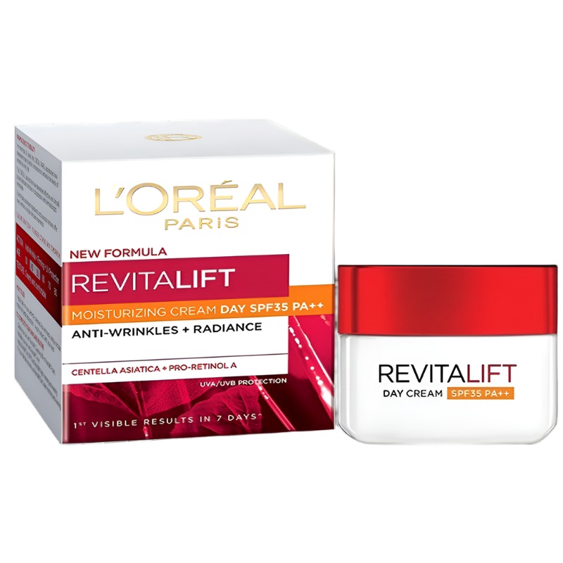 L'Oral Paris Revitalift Anti-Wrinkle + Radiance Moisturizing Cream day SPF23 PA++ Boxes 50ml