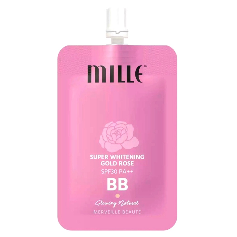 Mille Super Whitening Gold Rose SPF30 PA++ BB Cream Glowing Natural 6ml