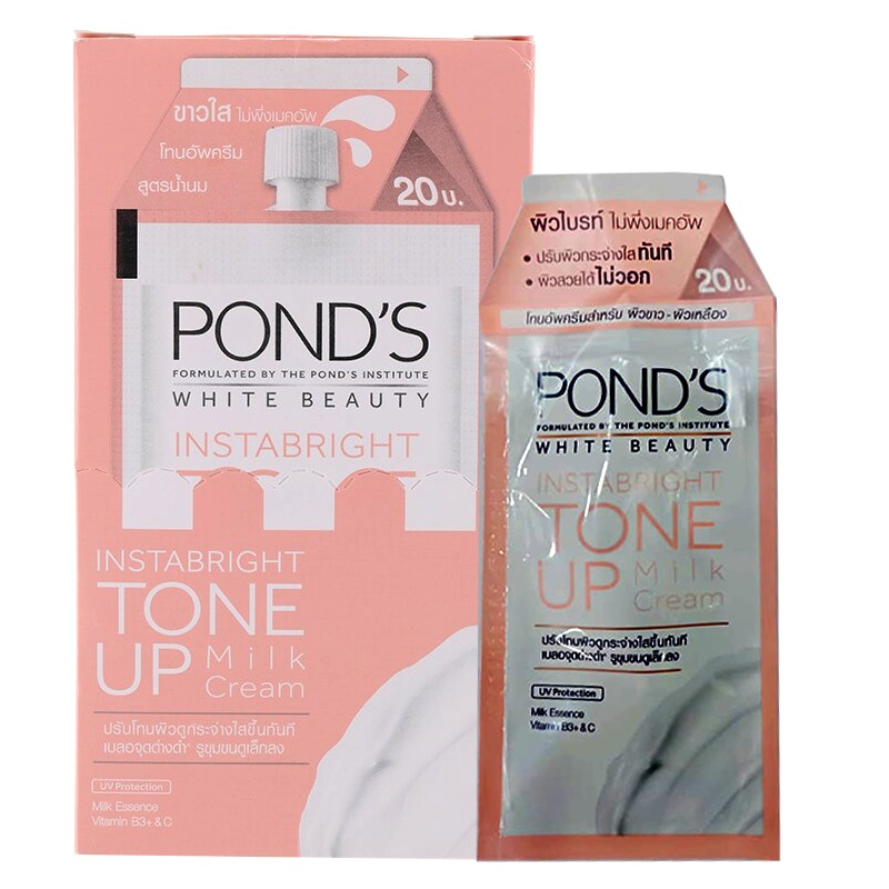 Pond's White Beauty Instabright Tone Up Milk Cream 7g Pack of 6Sheets