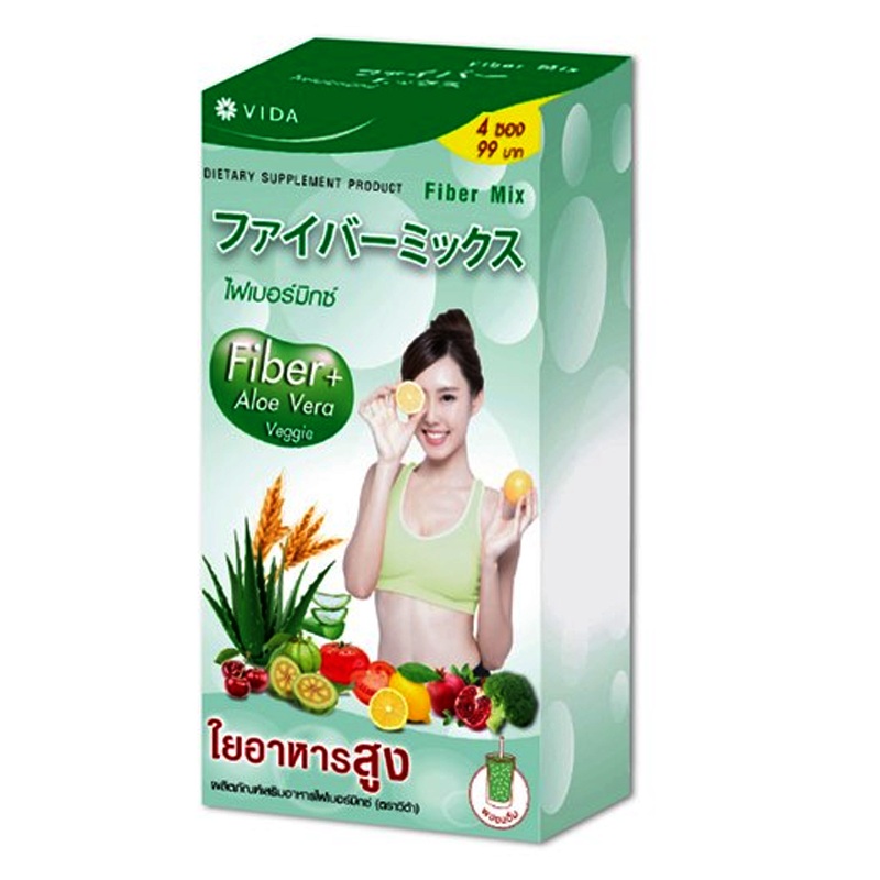 Vida Dietary Supplement Product Fiber Mix Boxs 4 Sachets