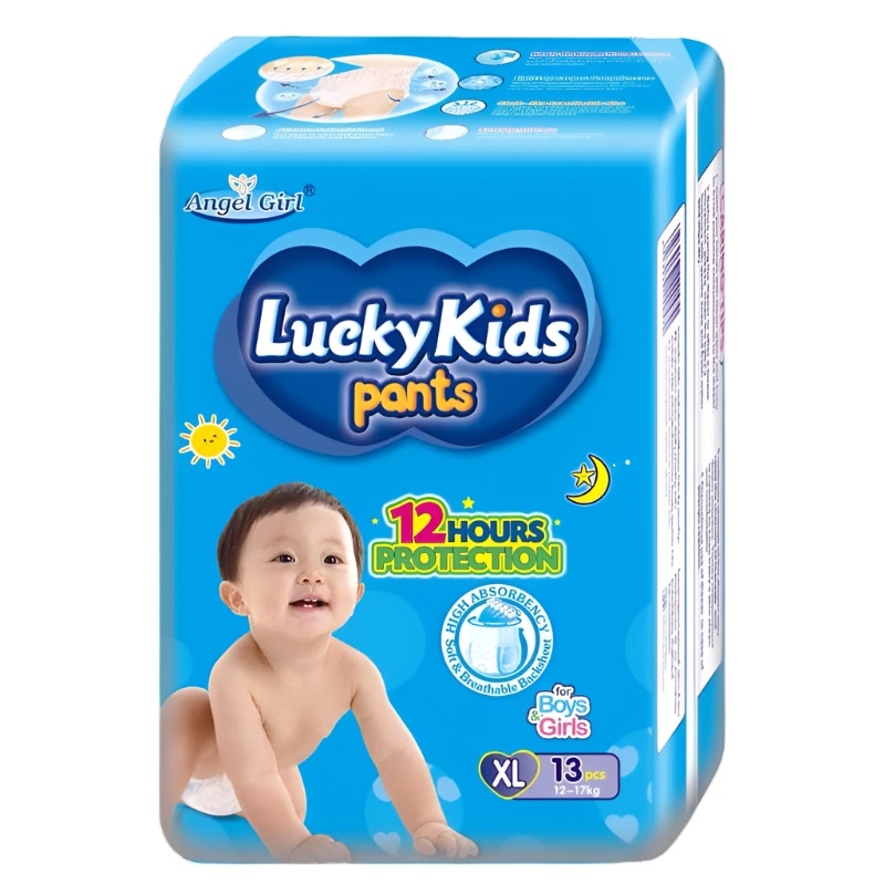 Lucky Kids Pants 12 Hours Protection SIze XL Pack of 13pcs