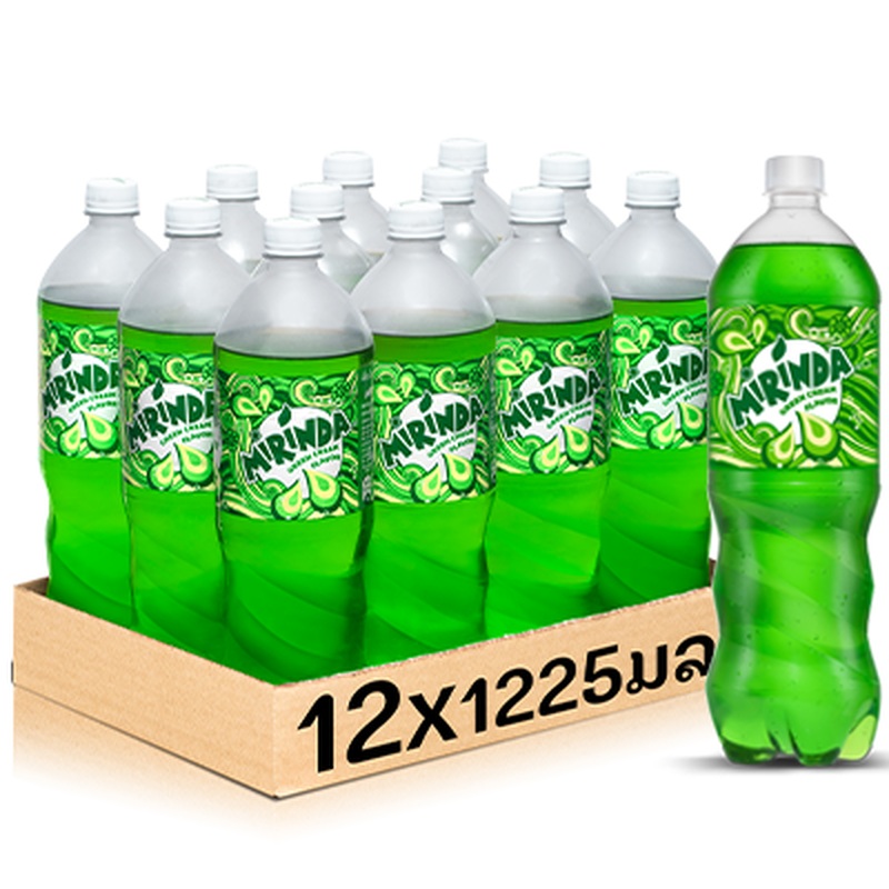 Mirinda Green 1225ml bottle per pack of 12 bottles