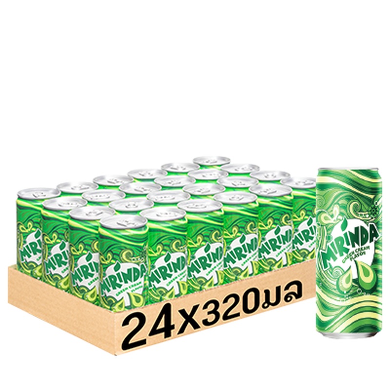 Mirinda Green 320ml can per pack of 24 cans