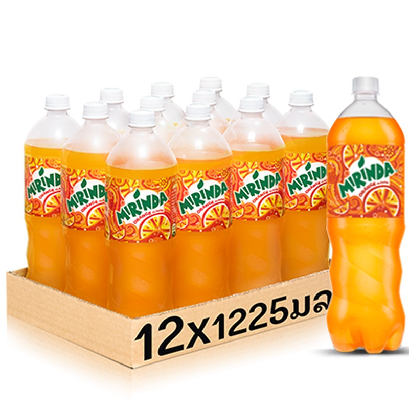 Mirinda Orange 1225ml bottle per pack of 12 bottles