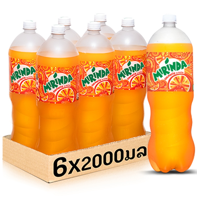 Mirinda Orange 2000ml bottle per pack of 6 bottles
