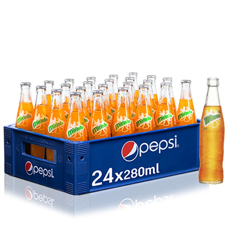 Mirinda Orange 280ml bottle per crate of 24 bottles
