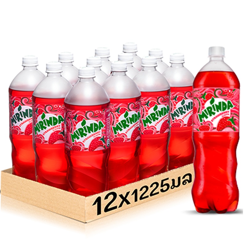 Mirinda Strawbeery 1225ml bottle per pack of 12 bottles