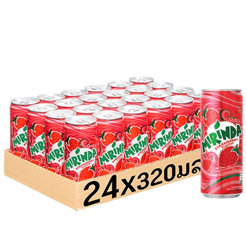 Mirinda Strawbeery 320ml can per pack of 24 cans