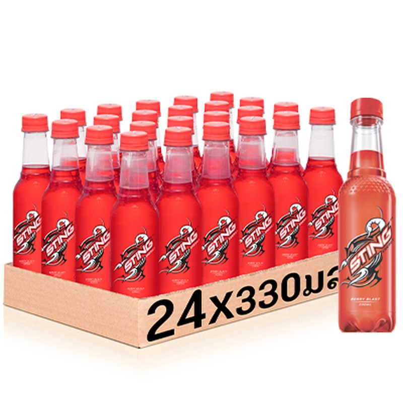 Sting Red 330ml bottle per pack of 24 bottles