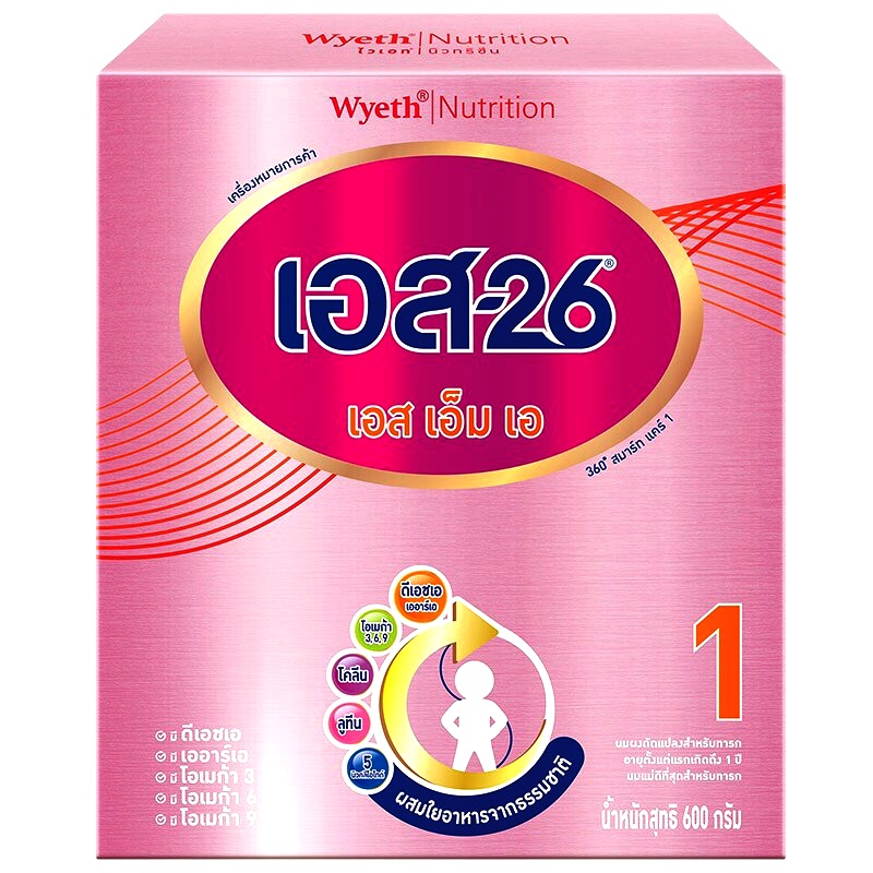 S-26 SMA 360 Smart Care  Infant Formula Milk Powder For Young Children From Birth to 1 year Size 600g