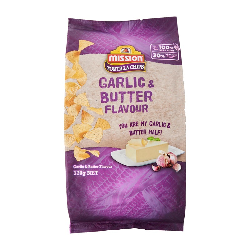 MISSIONTortilla Chips Garlic & Butter Flavour 170g