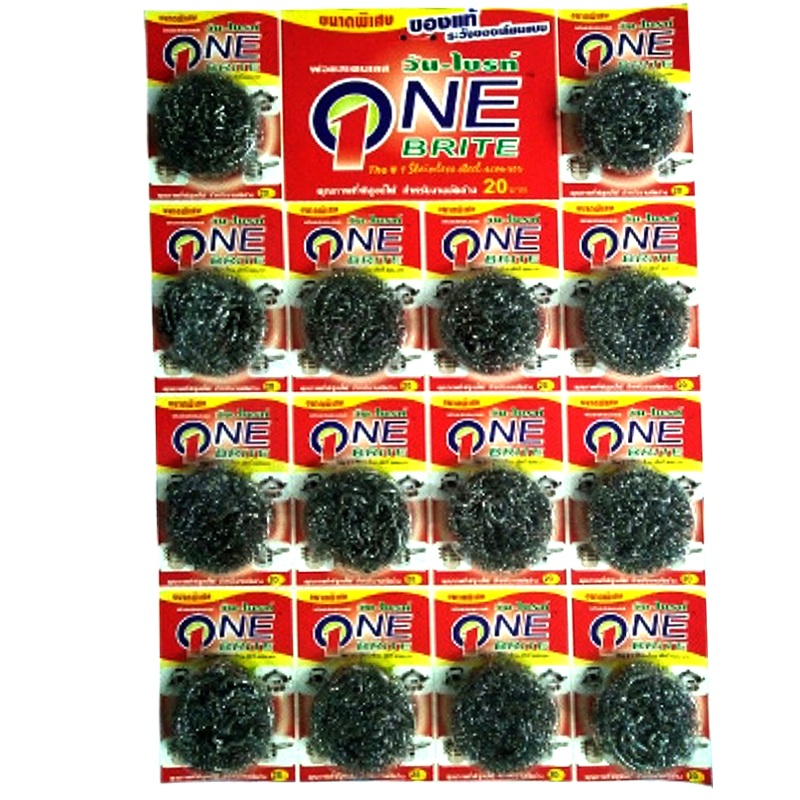 Poly-Brite Stainless Steel Scourer 8g pack of 14 pieces