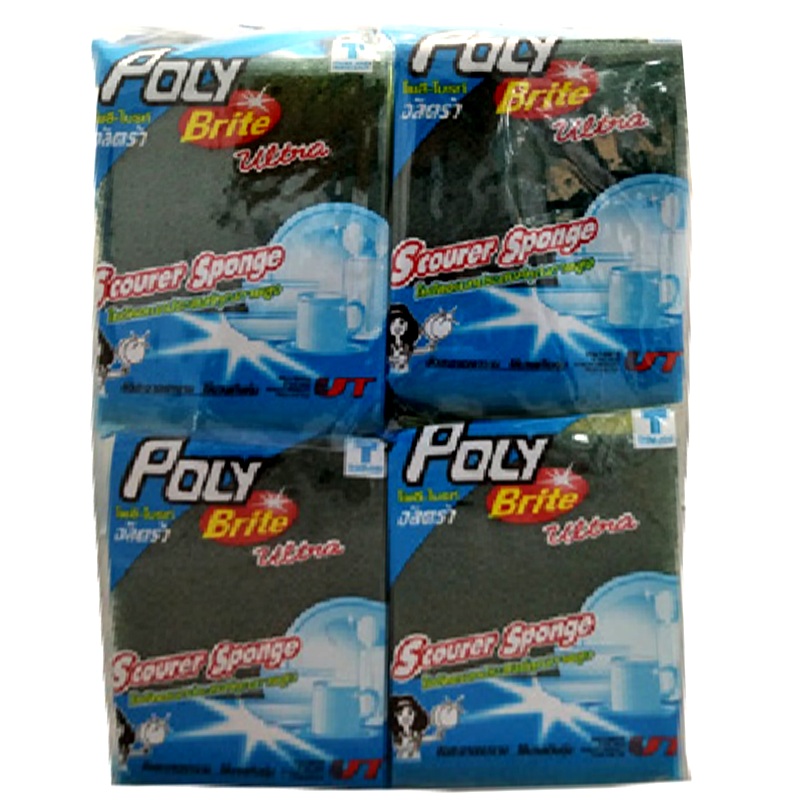 Poly-Brite Ultra Scourer Spong 7,5 x 10 cm pack of 12 pieces
