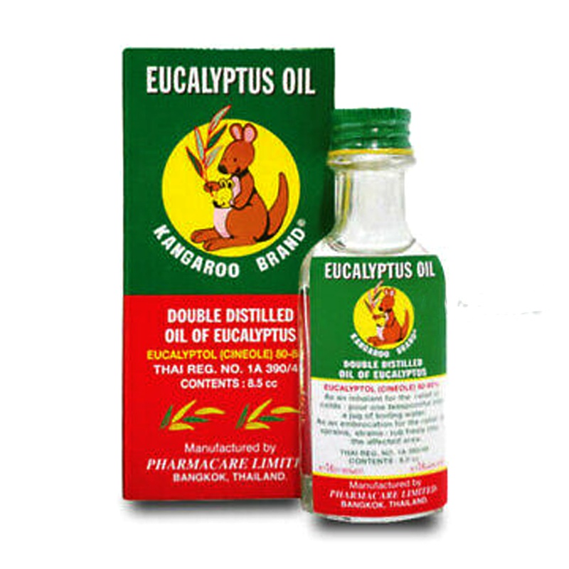 Kangaroo Brand Double Distilled Oil of Eucalyptus Oil Eucalyptol 8.5cc per piece