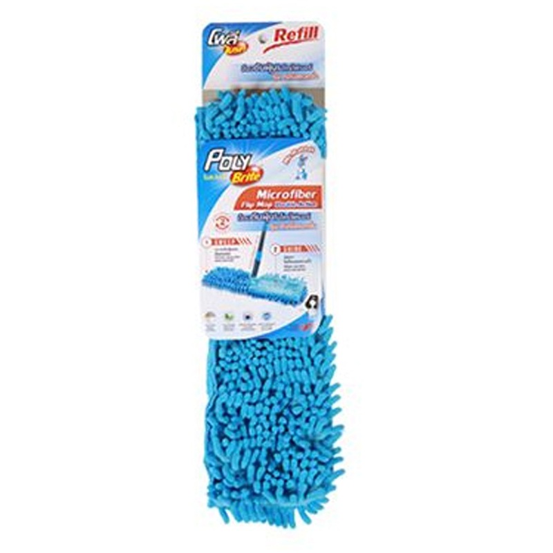 Poly-Brite Microfiber Flip Mop - Double Action Refill 40 x 110 cm per piece