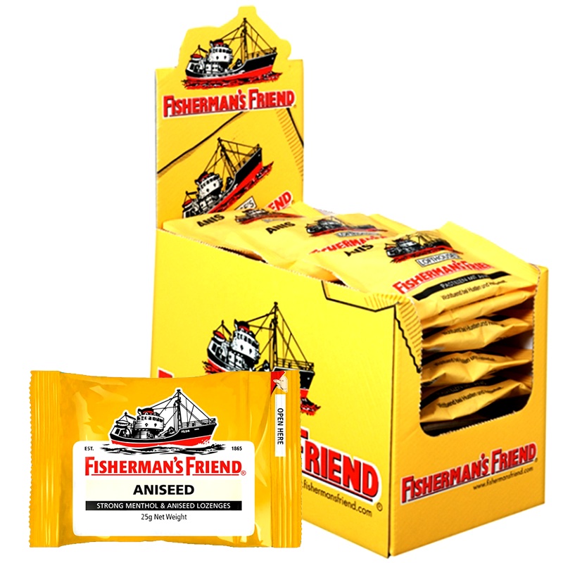 Fishermans Friend Strong Menthol & Aniseed Lozenges 25g pack of 24 pieces