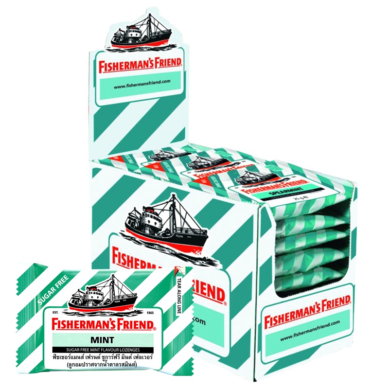 Fishermans Friend Sugar free Mint Flavour Lozenges 25g pack of 24 pieces