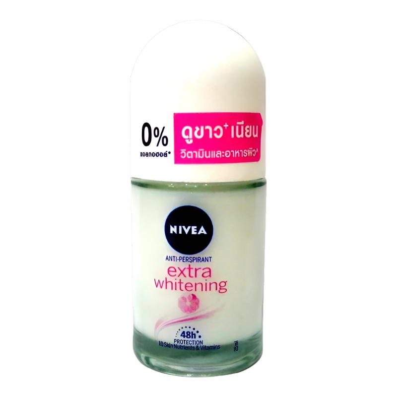 Nivea extra whitening Roll-deodorant 48h Protection 10 Skin Nutrients & Vitamins Anti-Perspirant Size 25ml