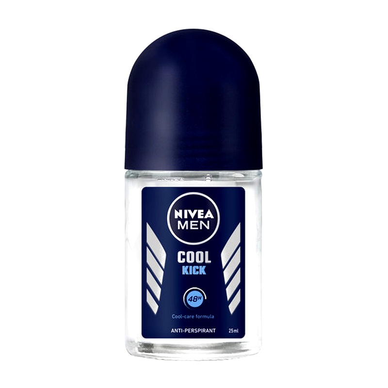 Nivea Men Cool Kick Roll-on Deodorant 48h Anti-Perspirant Cool Care Formula Size 25ml