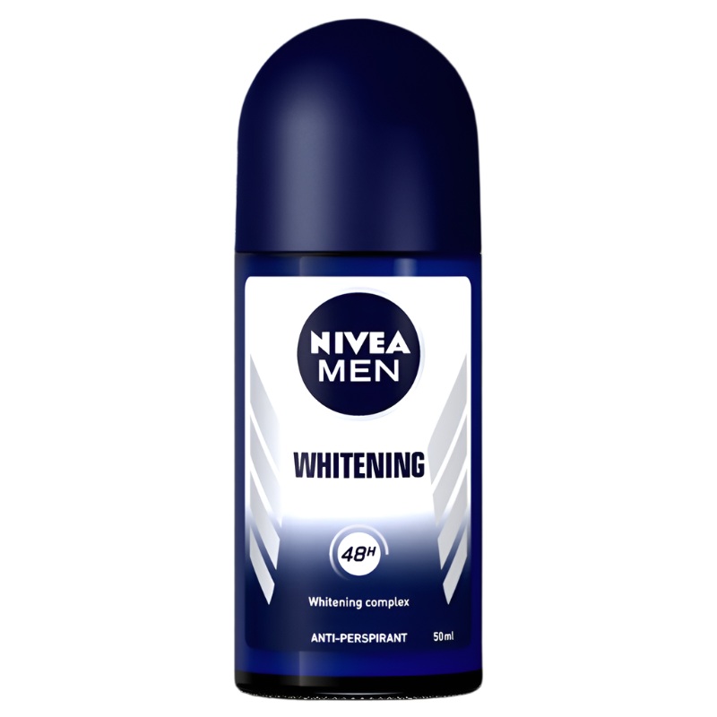 Nivea Men Whitening Roll-on Deodorant 48h Anti-Perspirant Whitening complex Size 50ml
