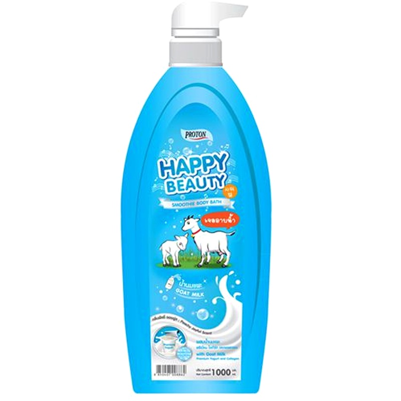 PROTON Happy Beauty Smoothie Body Bath with Goat Milk Premium Yogurt and Collagen Size 1000ml