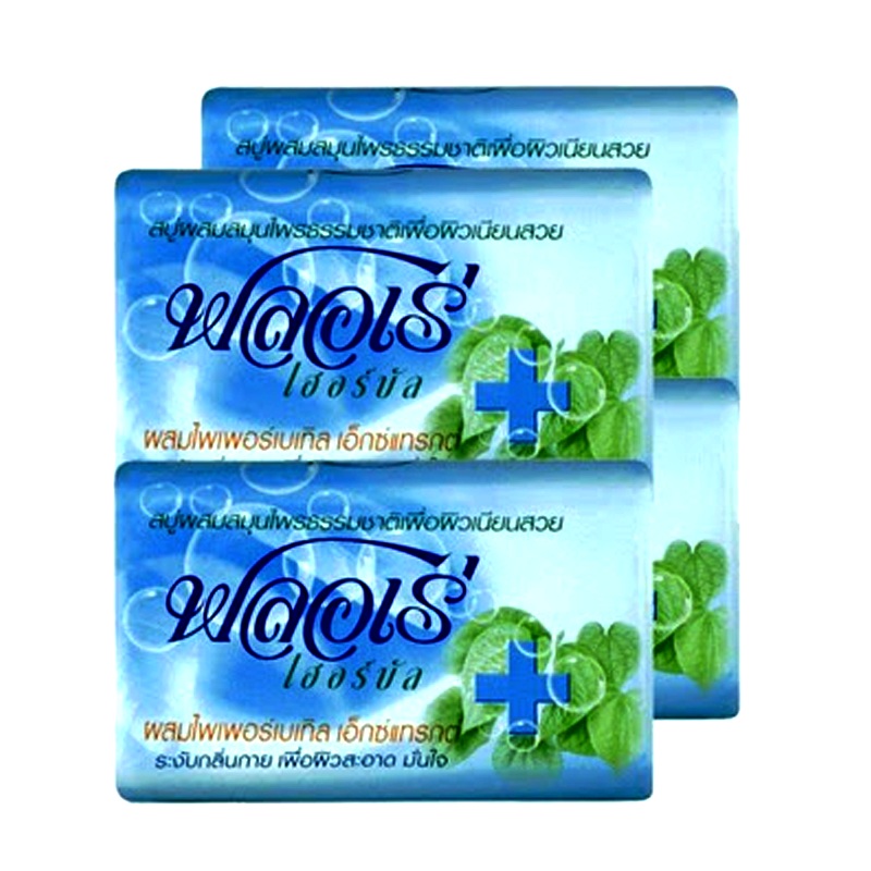 Flore Herbal Piper Betle Extract Bar Soap Size 80ml pack of 4pcs