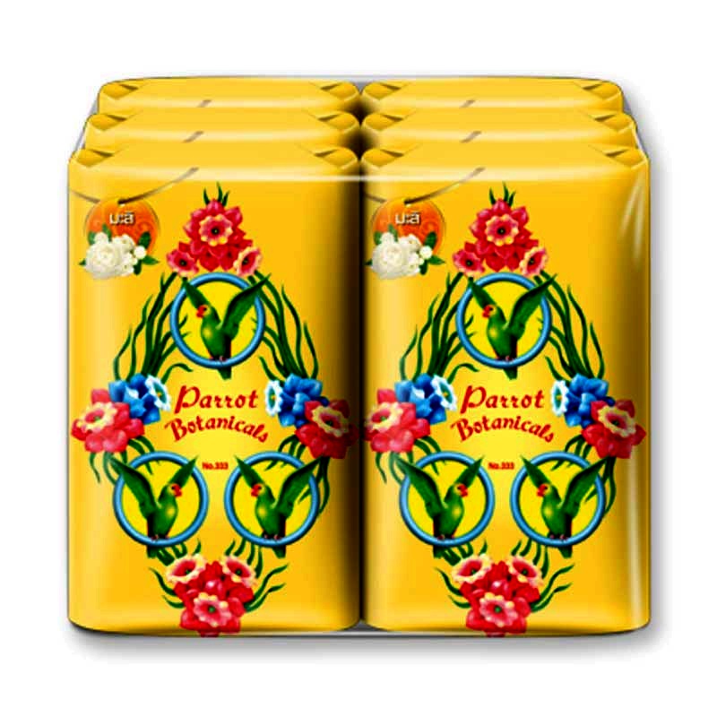 Parrot Botanicals  Jasmine Yellow Color Bar Soap Size 55g pack of 6pcs