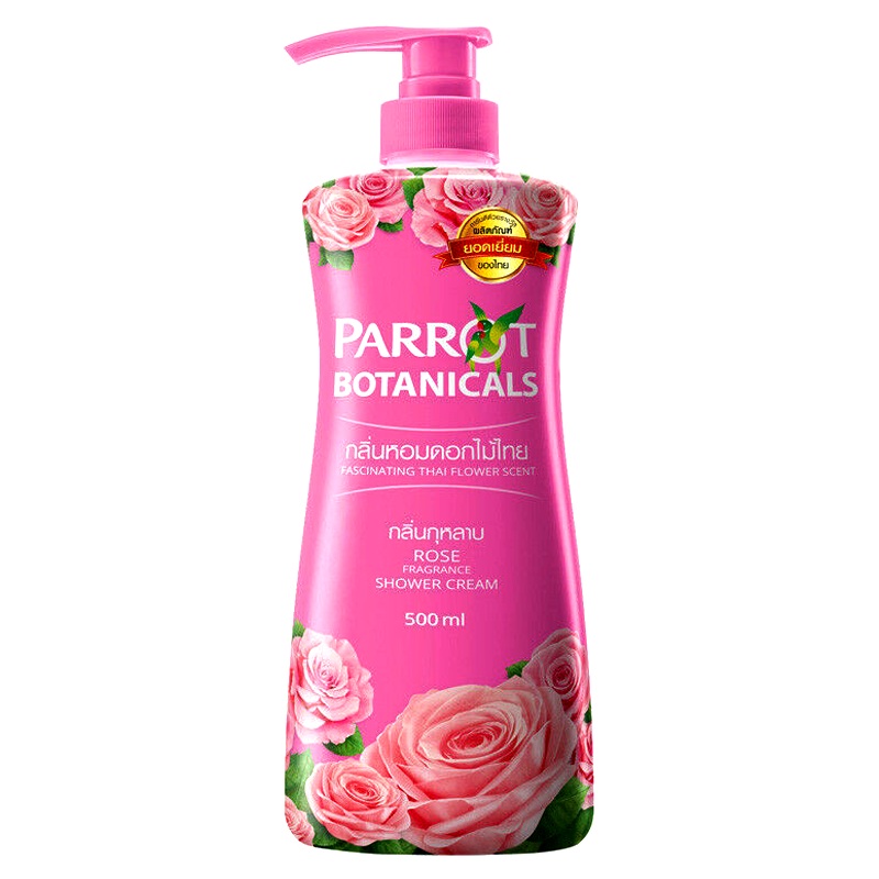 Parrot Botanicals Rose Fragrance Scent Shower Cream Size 500ml