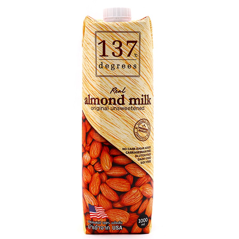 Degrees Red Almond Milk Original Unsweetened Size 1L