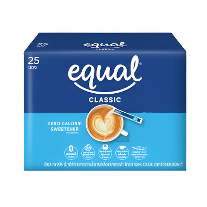 Equal Classic Sweet taste Zero Calorie Sweetener Size 25g boxes of 25 Sticks