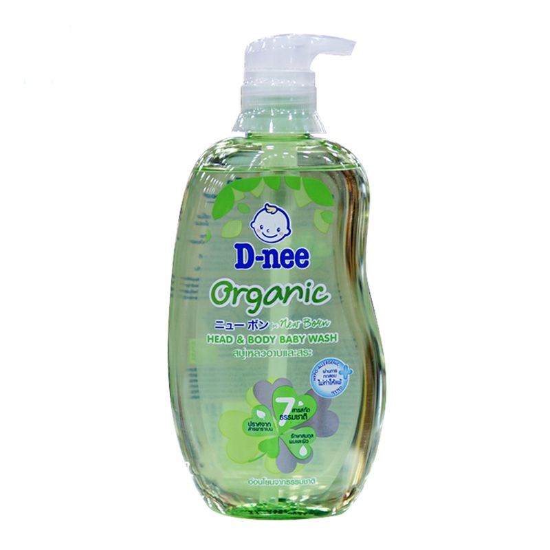 D-nee Organic Head & Body Baby Wash for Newborn Size 380ml
