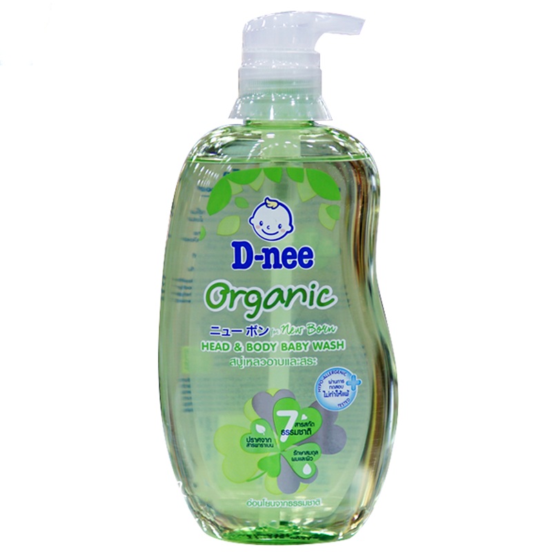 D-nee Organic Head & Body Baby Wash for Newborn Size 800ml