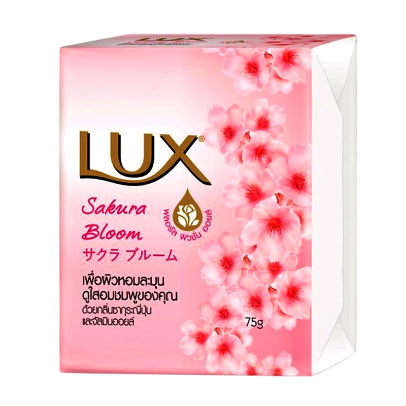 LUX Bar Soap Sakura Bloom Formula Floral Fusion Oil Size 75g pack of 4pcs