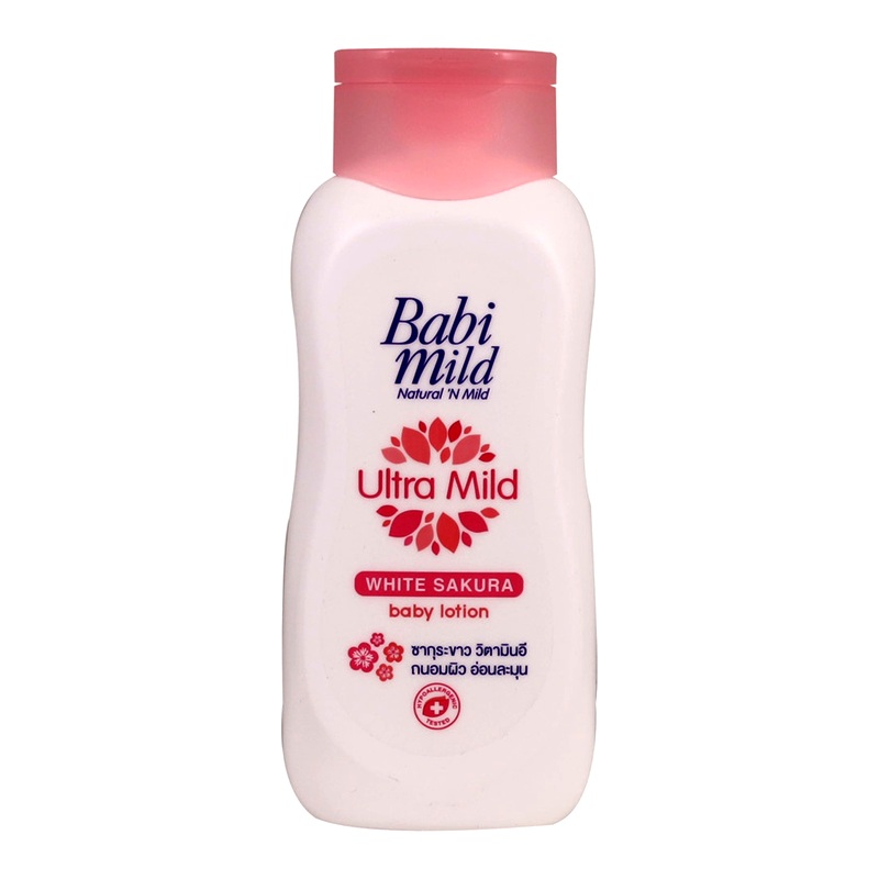 Babi Mild Ultra Mild White Sakura Baby Lotion Size 180ml
