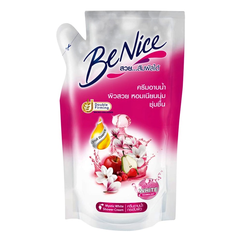 BeNice Scent Mystic White Firm & White Refill Shower Cream Size 400ml