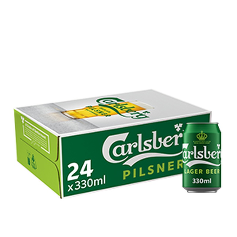 Carlsberg 330ml Can per box of 24 Cans