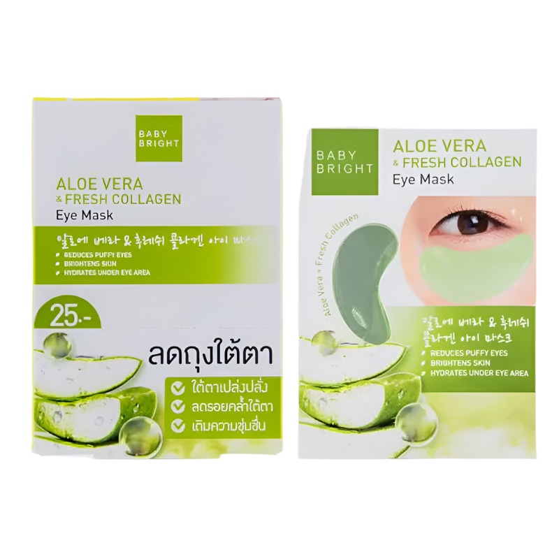 BABY BRIGHT Aloe Vera & Fresh Collagen Eye Mask 2,5g pack of 6 pcs