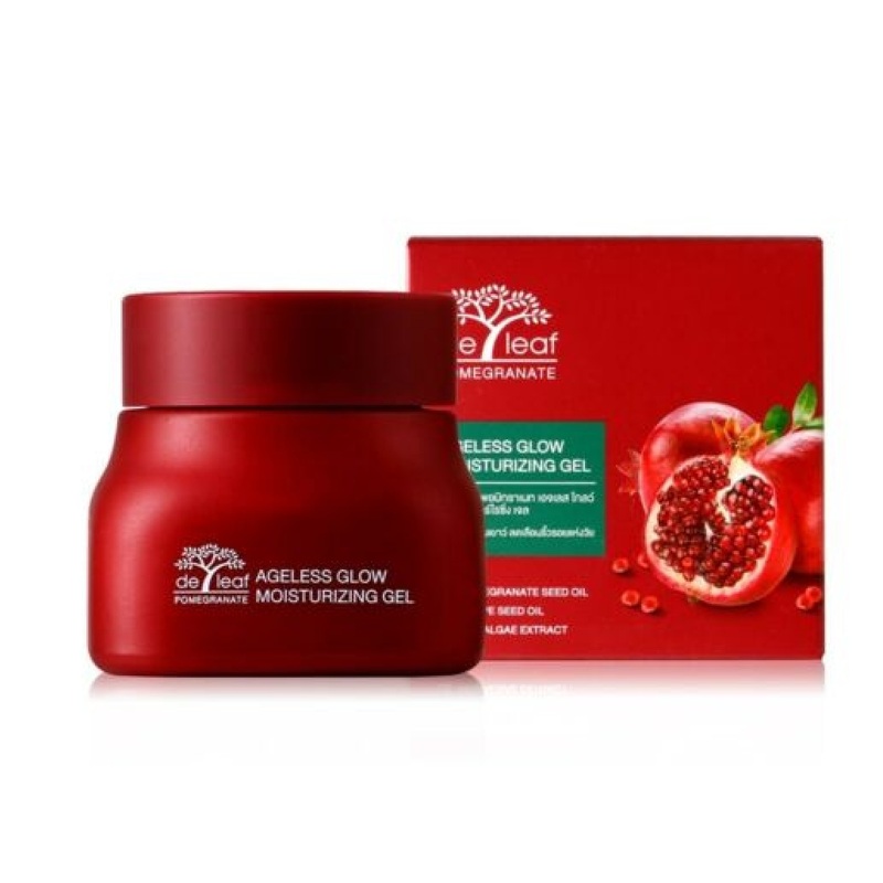 DeLeaf Moisturizing Gel Pomegranate Ageless Glow Gel revitalize face skin 40ml