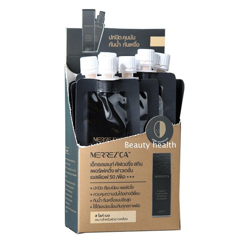 Merrezca Excellent Covering Skin Perfecting Foundation SPF50 PA+++ 5ml pack12