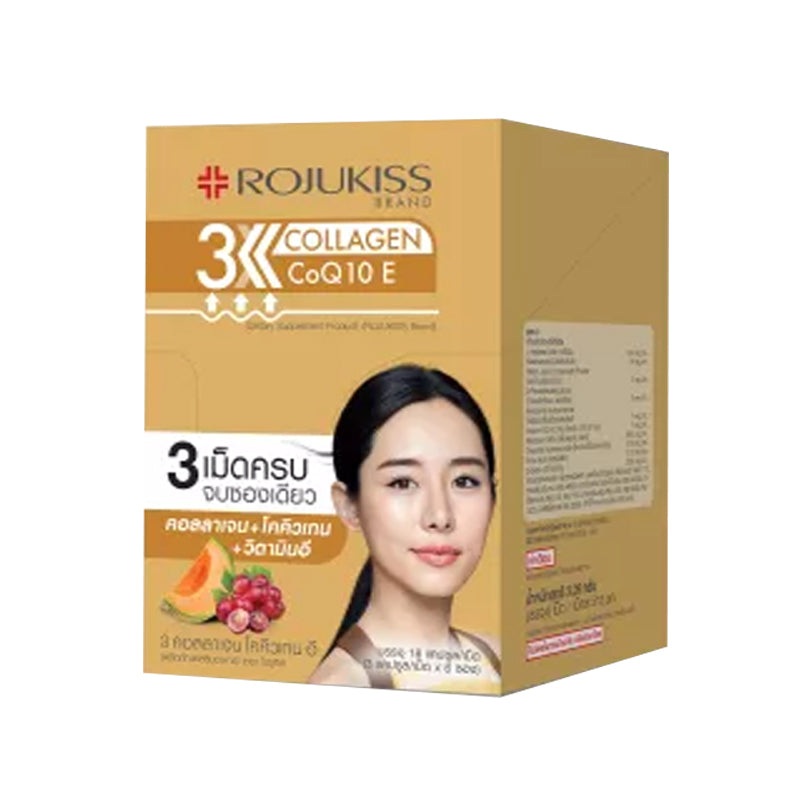 Rojukiss 3 Collagen CoQ10 E 3Tablets x 6Sachets