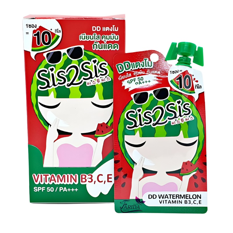 Sis2sis DD Watermelon Vitamin B3 C E 8g pack 6 pcs