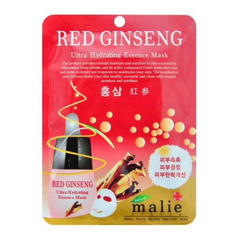 malie ultra hydraling essence mask - red ginseng 25ml