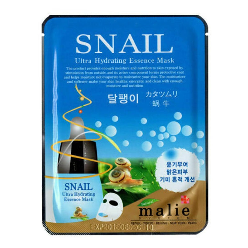 malie ultra hydraling essence mask - snail 25ml