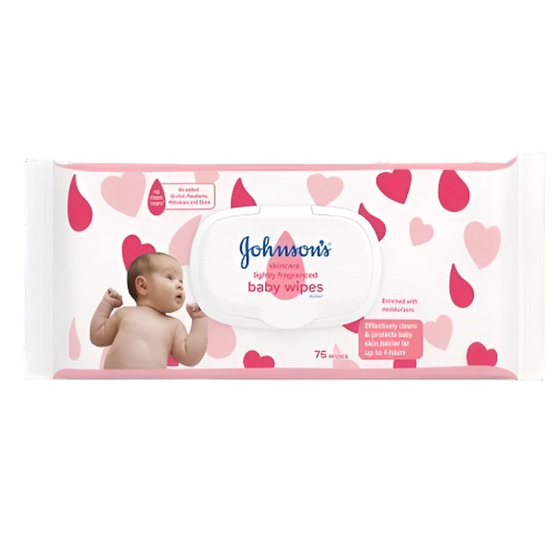 Johnsons Skin Care Fragrance Free Baby 75Pcs