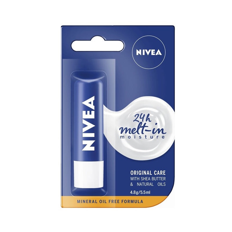 NIVEA Lip Care Caring Lip Balm Original Care 4,8g